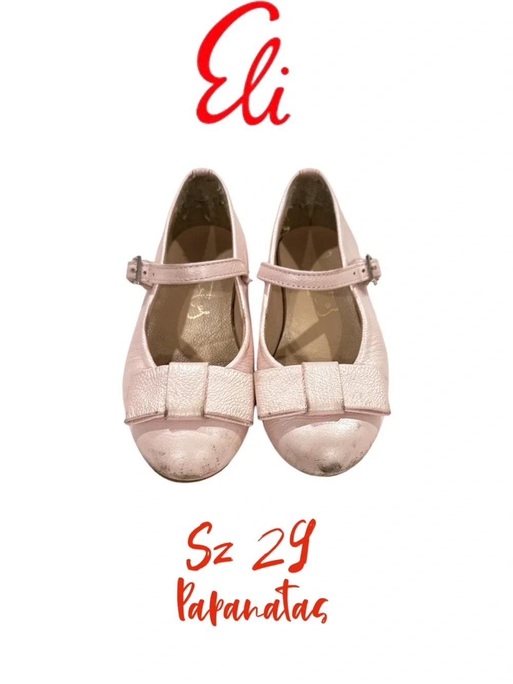 Pink Mimoza Bow Mary Janes Papanatas | Eli 1957 size 29